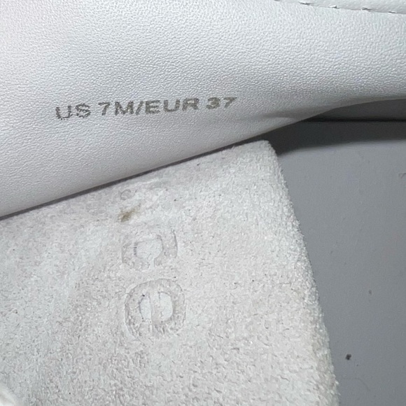 Vince Janna Leather Suede White Sneakers - Picture 10 of 11